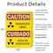 Signmission Radiation & Laser Sign, 14 in H x 10 in W, Plastic, Rectangle OS-2PACK-CR-P-1014-L-10184 - alternate 2